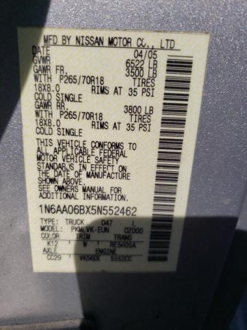 2005 NISSAN TITAN XE