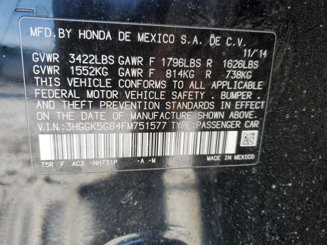 2015 HONDA FIT EX