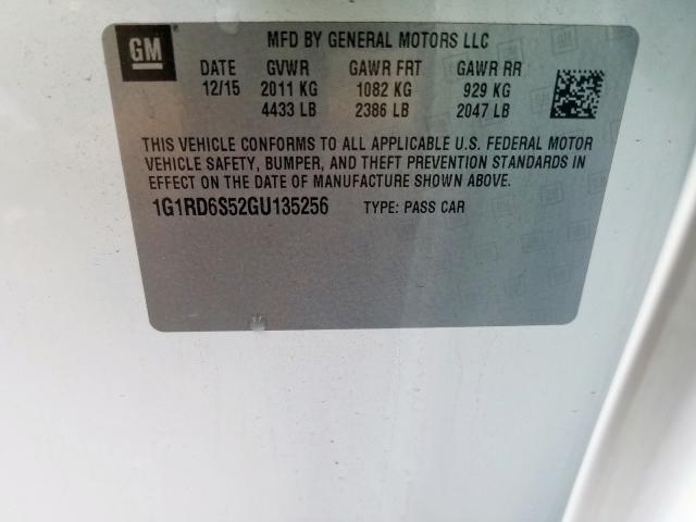 2016 CHEVROLET VOLT LTZ