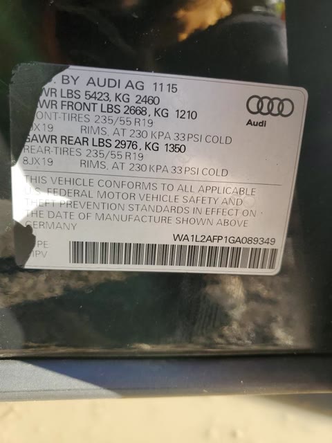 AUDI Q5 PREMIUM PLUS 2016